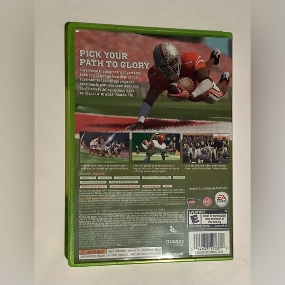 NCAA Football 12 for Xbox 360 - Green Case - Picture 2 of 3